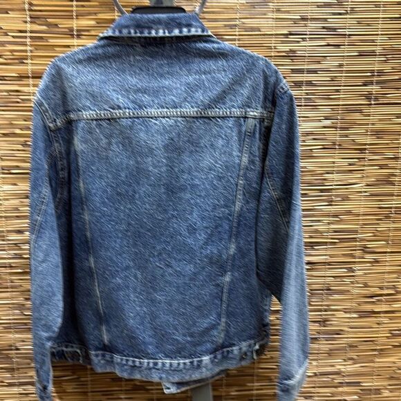 Lazer Mens Denim Short Trucker Jacket Size L - Picture 3 of 3
